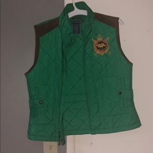 Green polo vest